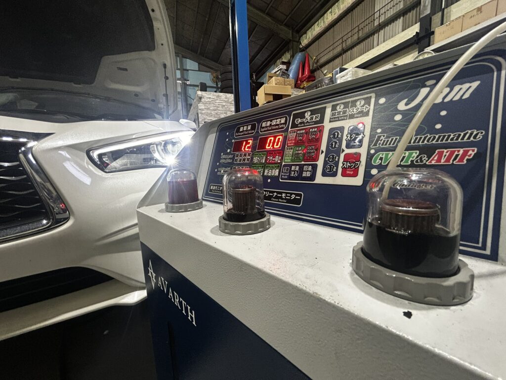 AVARTH　日産　岐阜　トルコン太郎　ATF交換　岐阜日産　V37　スカイライン　ダイムラー　ミッションオイル交換　岐南町　メルセデス　愛知　三重　大垣