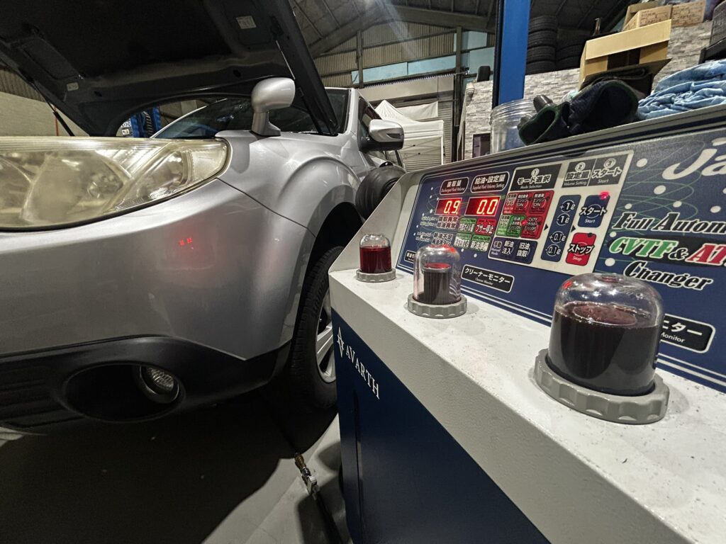 スバル 岐阜スバル AVARTH ATF交換 オートマオイル交換 トルコン太郎 オイル交換 岐阜 岐南町 大垣 一宮 各務原 循環 圧送交換