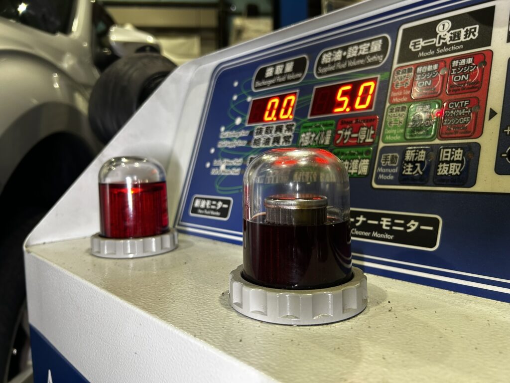 スバル 岐阜スバル AVARTH ATF交換 オートマオイル交換 トルコン太郎 オイル交換 岐阜 岐南町 大垣 一宮 各務原 圧送交換中